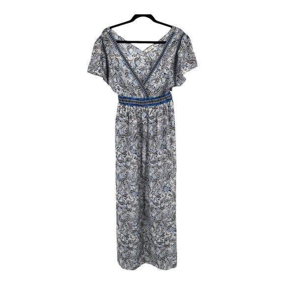 Max Studio dress short sleeve maxi Medium M DEFECT - Picture 1 of 13